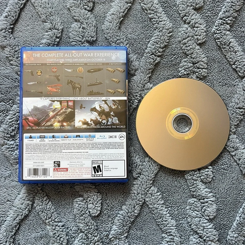 Battlefield 1: Early Enlister Deluxe Edition Sony PlayStation‎ 4 2016 Pre-Loved